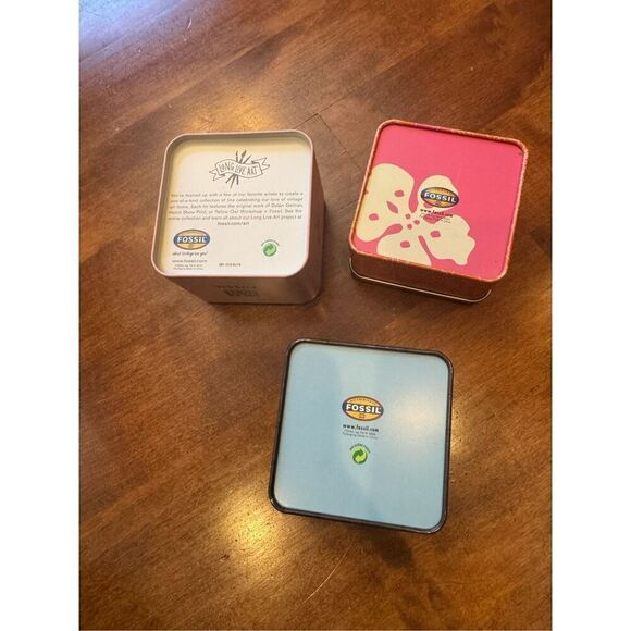 Vintage collectors fossil tin box bundle - Picture 2 of 3